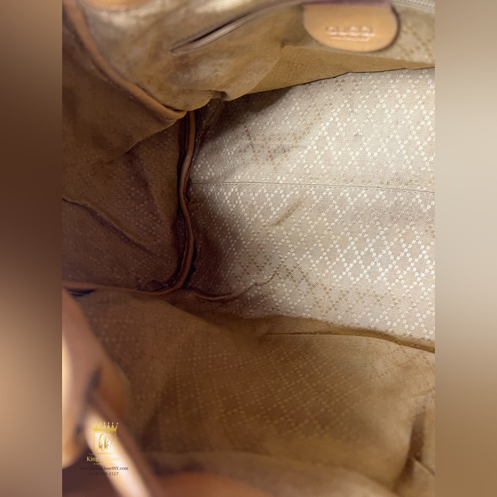 Gucci drawstring leather backpack - image 13